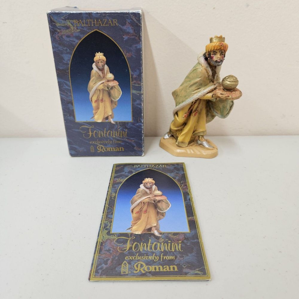 Fontanini BALTHAZAR Roman Italy 5" Heirloom Nativity 1992‎ #72516 w/ Box